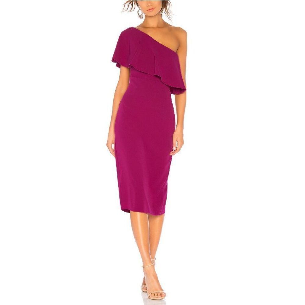 Lovers and friends Bentley one shoulder midi dress size xs